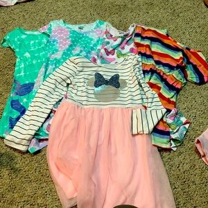 Little girls lot of 5 dresses Disney, Copper Key and Jumping Beans and more!